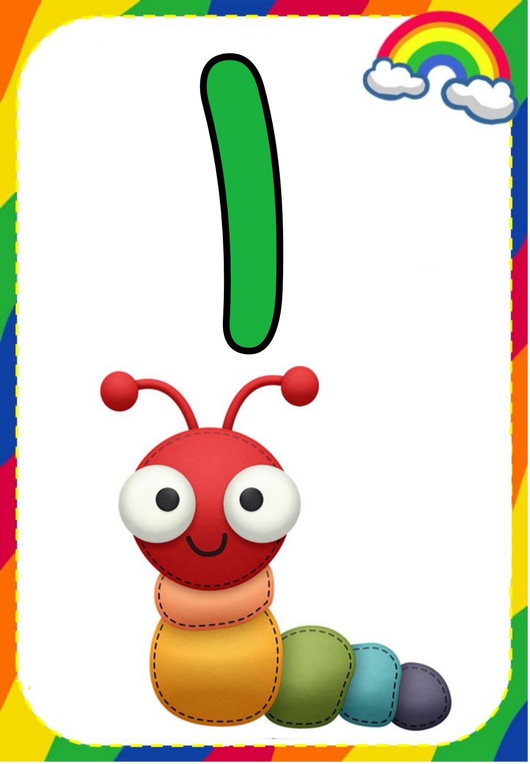 دانلود فایل کارت اعداد رنگین کمان