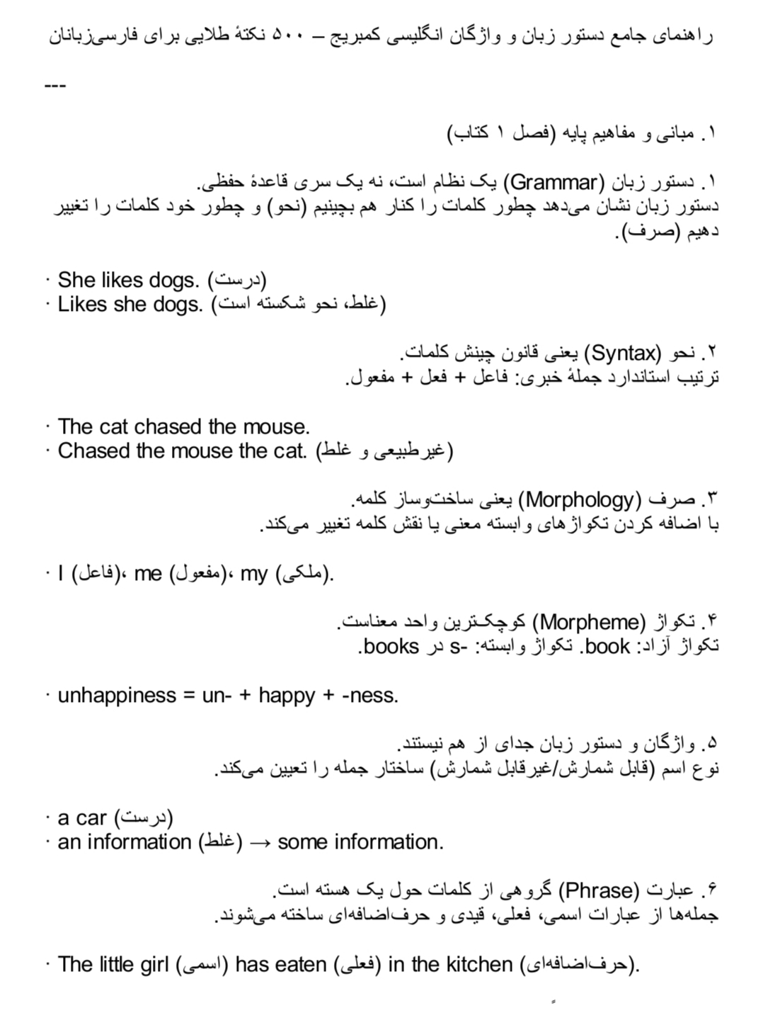 دستور زبان انگلیسی,نکات گرامر انگلیسی,واژگان انگلیسی با معنی فارسی,هم‌آیندهای انگلیسی